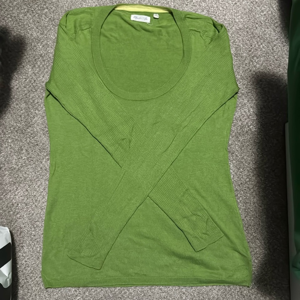 Martin + Osa Green Scoopneck Sweater | size M